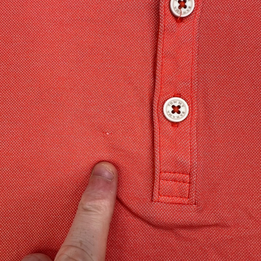 Tommy Bahama Polo Shirt Mens‎ 2XL Orange Double Eagle Spectator Performance - Picture 4 of 12